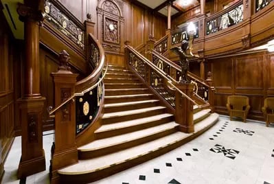 Grand Staircase in the Titanic Museum