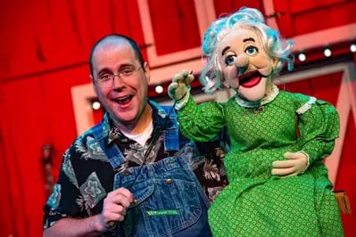 Comedy Barn ventriloquist with grandma