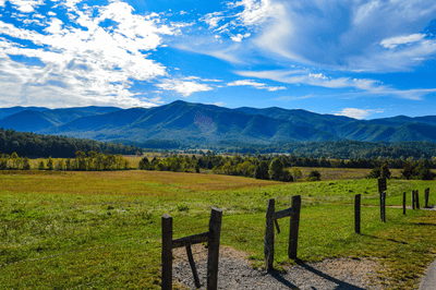 Cades Cove in the Smoky Mountains