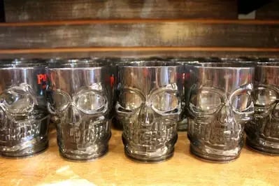 skull mugs at Pirates Voyage