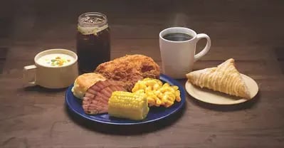 Pigeon Forge feast with mac and cheese