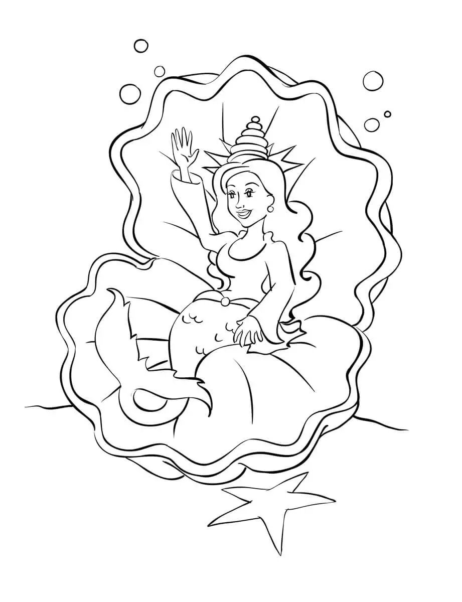Free Pirates Voyage Coloring Sheet - Mermaid