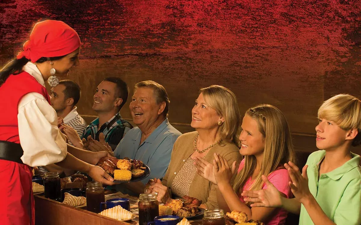 Christmas at Pirates Voyage holiday feast