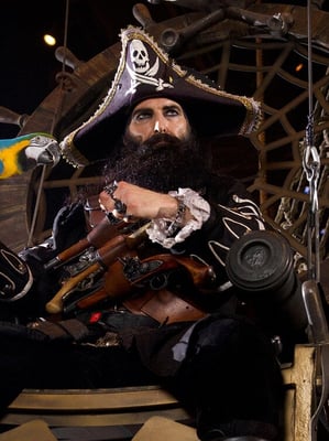 Captain Black Beard arrives on the scene
