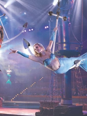 mermaids during the show