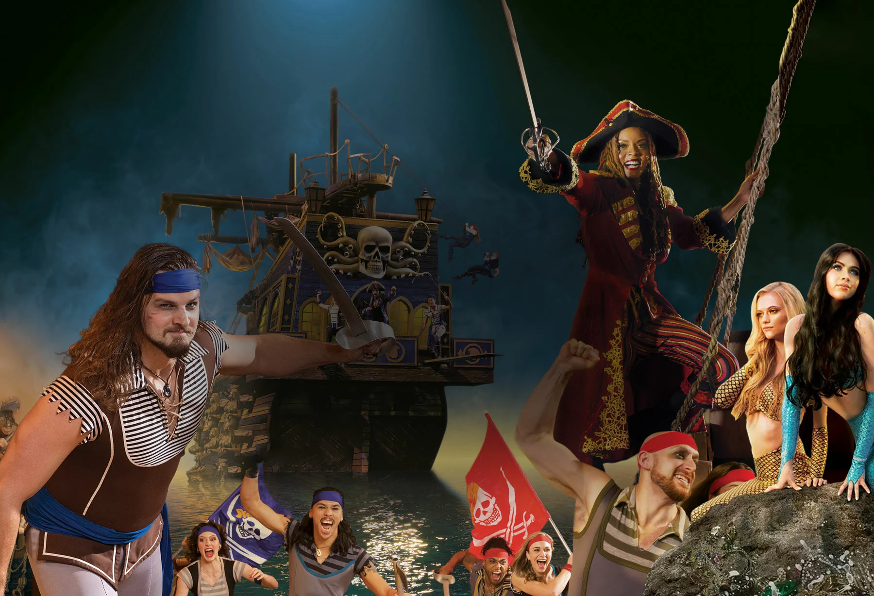 Pirates battling at Pirates Voyage Dinner & Show