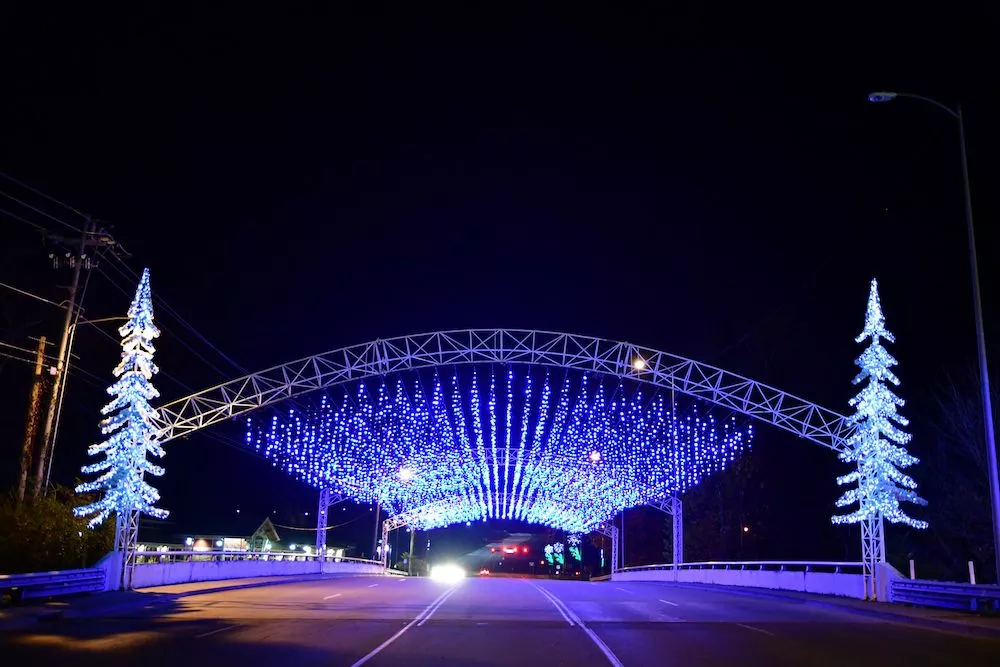 Christmas lights in Pigeon Forge