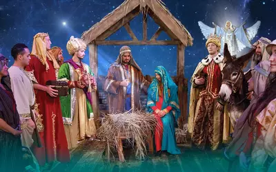 Nativity scene at Pirates Voyage in Myrtle Beach