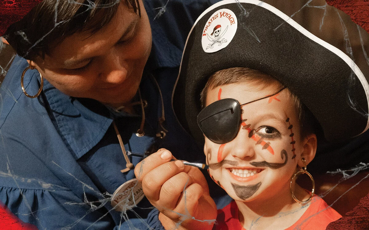 Face Painting Fun at Pirates Voyage!