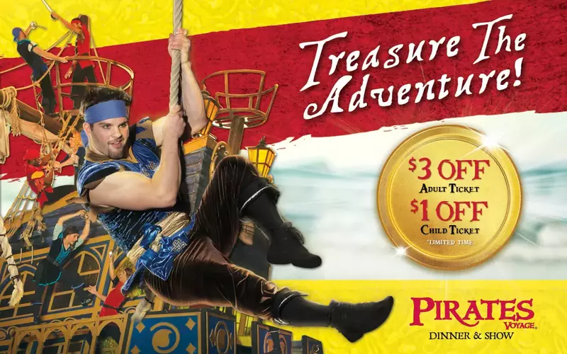 Treasure The Fun At Pirates Voyage in Myrtle Beach!