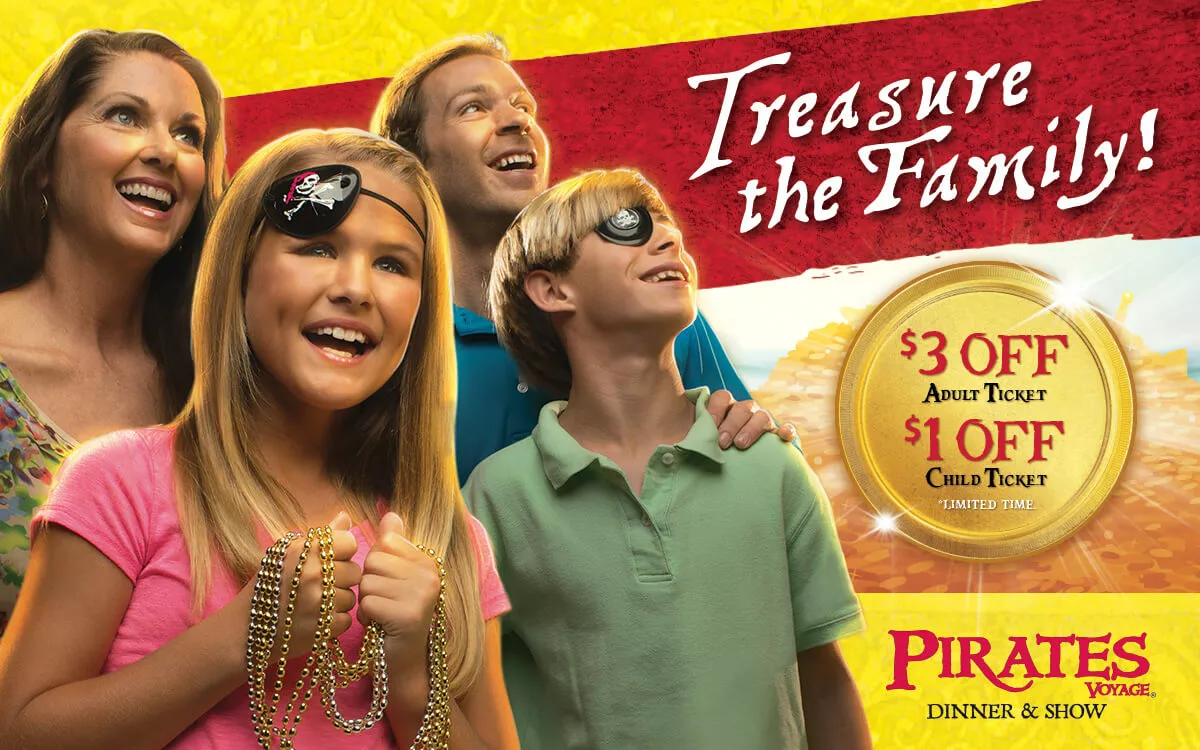 Treasure The Family At Pirates Voyage Dinner & Show
