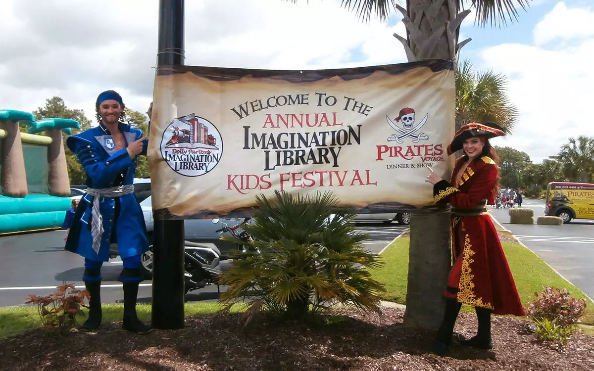 Imagination Library Kid's Festival at Pirates Voyage in Myrtle Beach, SC