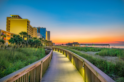 sunset in Myrtle Beach