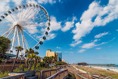 boardwalk in Myrtle Beach