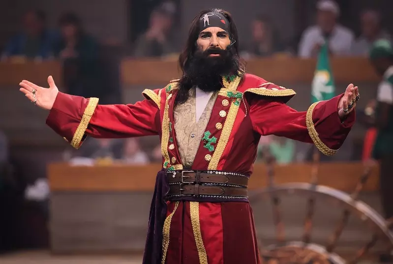 Captain Blackbeard during Christmas show