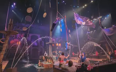 pirates doing acrobatics at Pirates Voyage