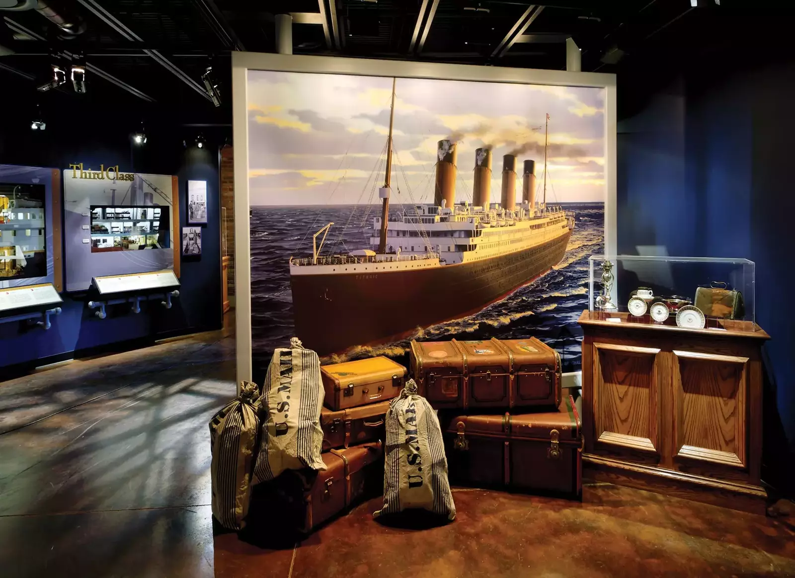 interior of titanic museum