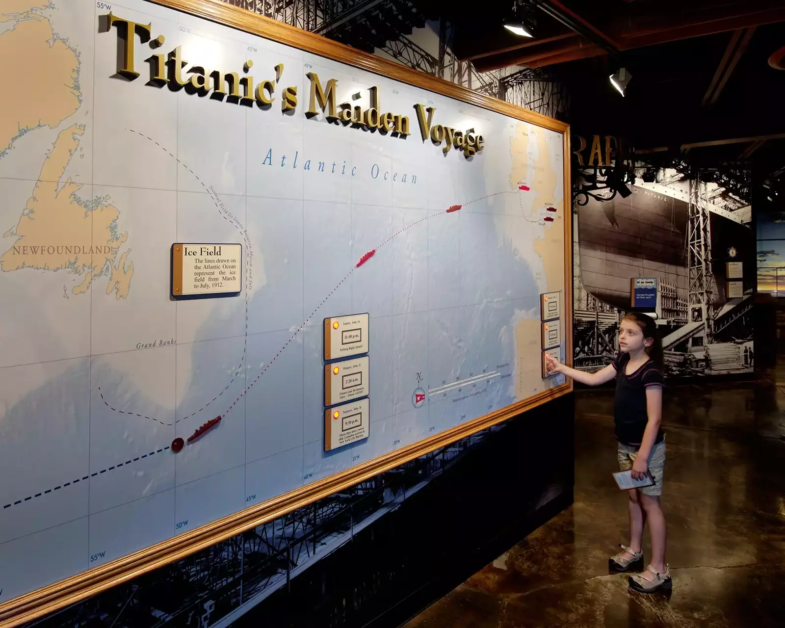 Titanic's Maiden Voyage map