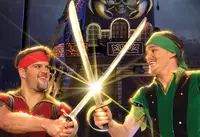 Crimson and Emerald pirates sword fighting