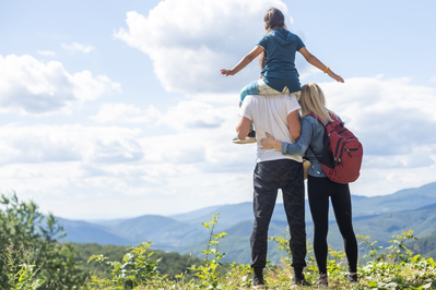 family in the smoky mountains